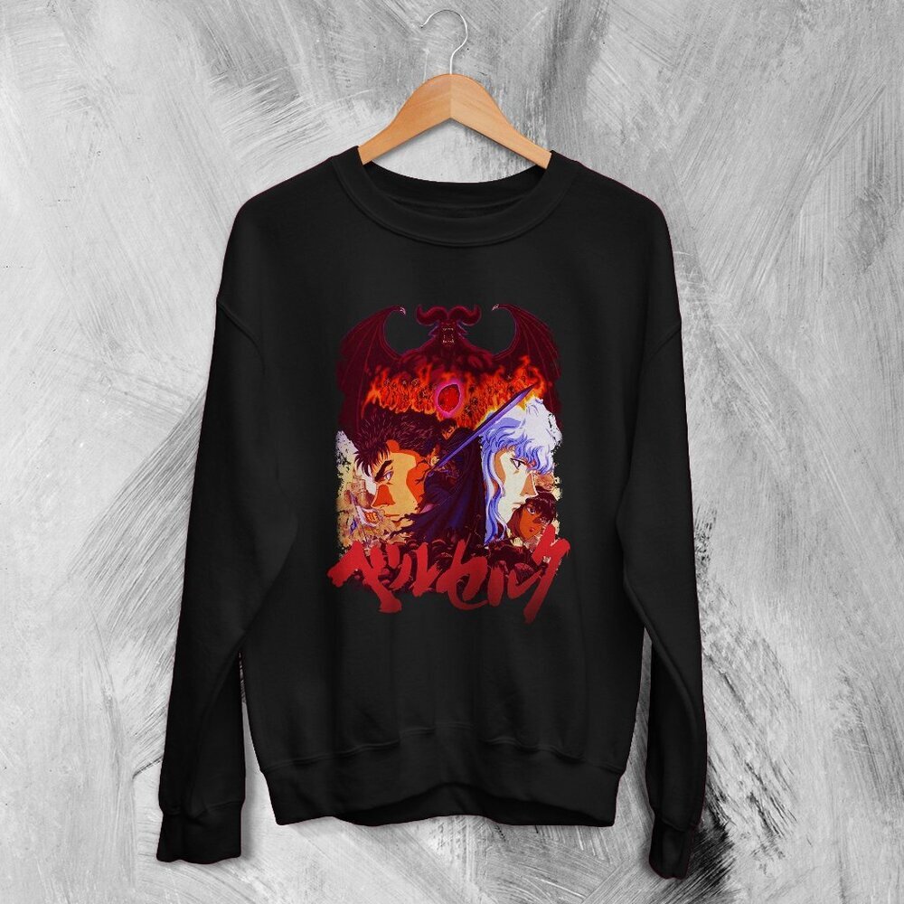 Berserk Sweatshirt Berserk Guts Griffith Sweater Manga Anime 17